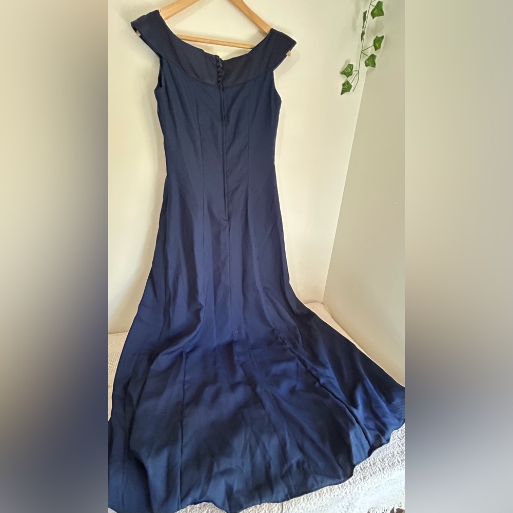 Alfred Angelo Midnight Blue Maxi Dress - Picture 9 of 12